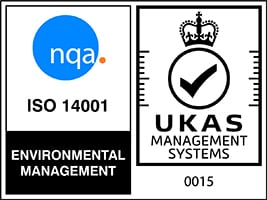 NQA IS0 14001和UKAS管理系统徽标