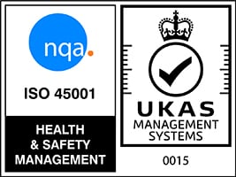 NQA IS0 45001和UKAS管理系统徽标
