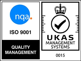 NQA IS0 9001和UKAS管理系统徽标